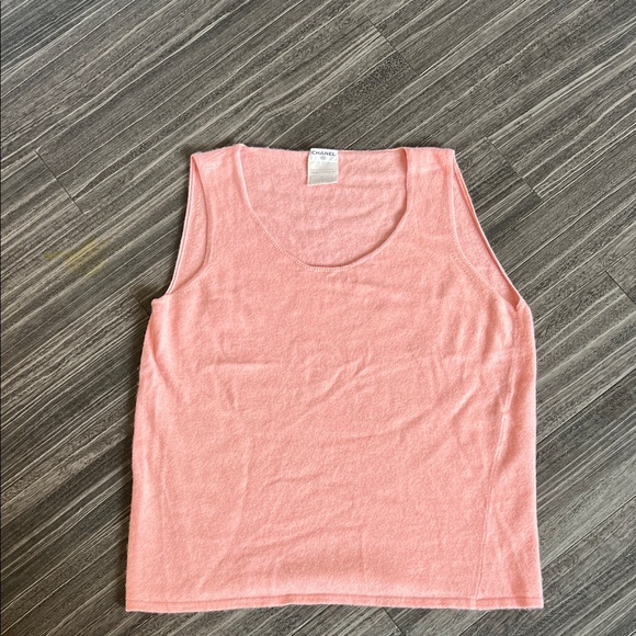 CHANEL Light Pink Tank Top - Picture 1 of 8